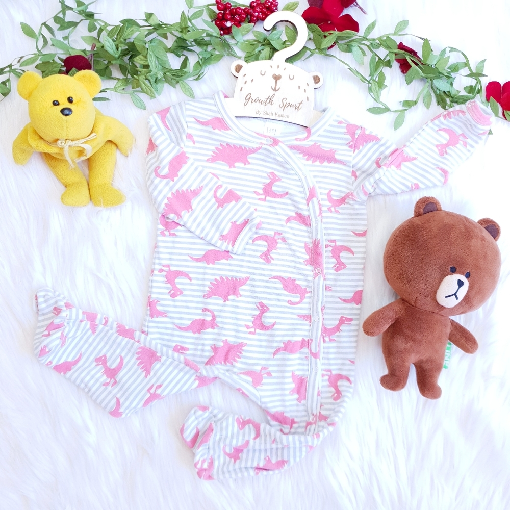 NORDSTROM BABY Baby Gender Neutral Dino Footies 9M
